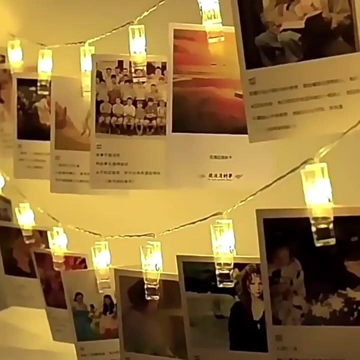Varal de Fotos Luminoso em LED