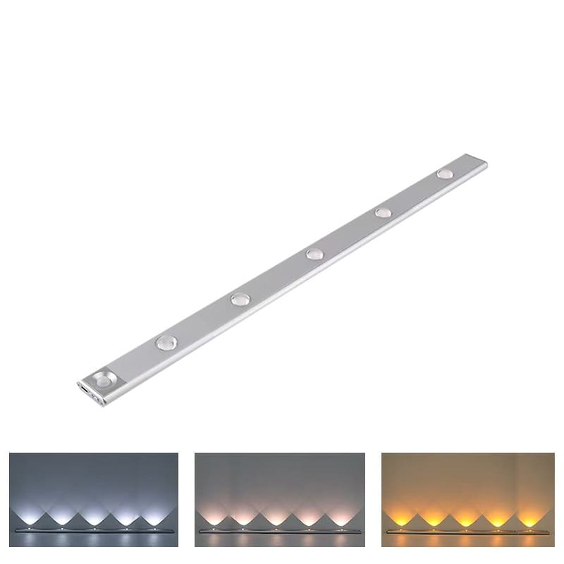 Luz de LED Recarregável Ultra Fina com Sensor 60cm